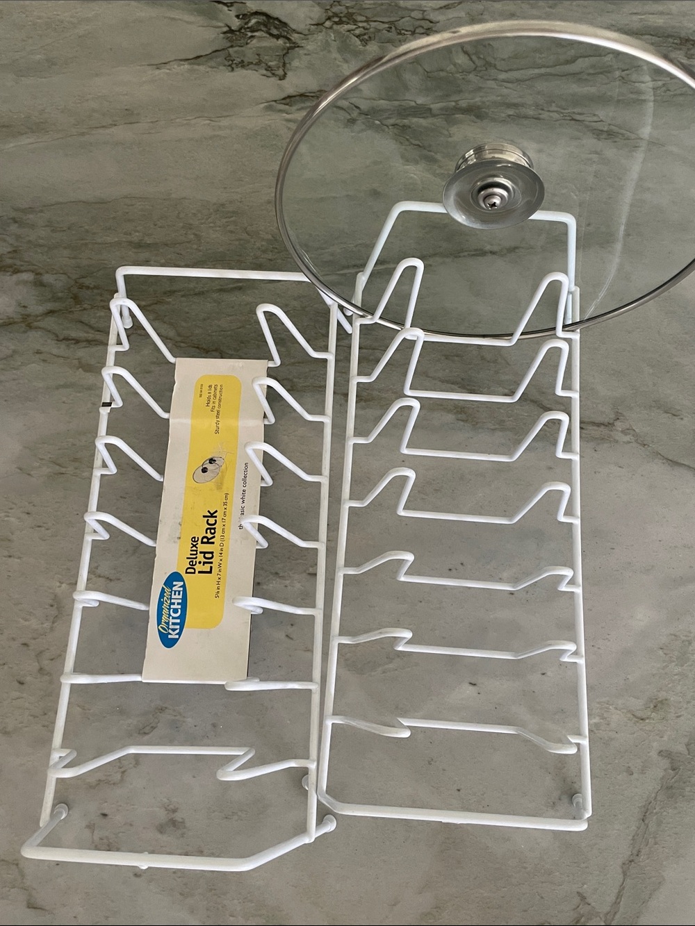 2 steel dish/lid racks